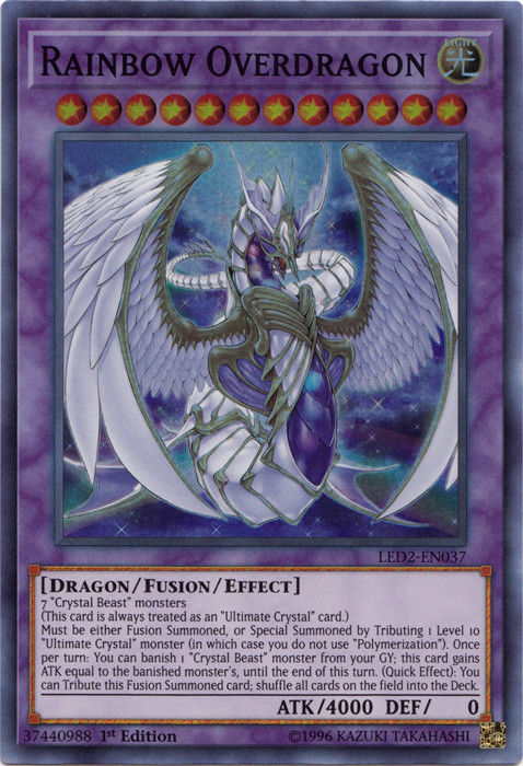 Rainbow Overdragon [LED2-EN037] Super Rare | L.A. Mood Comics and Games