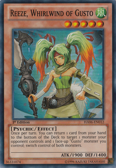 Reeze, Whirlwind of Gusto [HA06-EN012] Super Rare | L.A. Mood Comics and Games