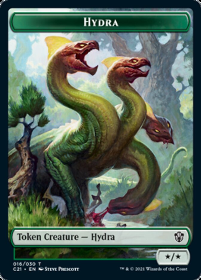 Hydra // Boar Double-Sided Token [Commander 2021 Tokens] | L.A. Mood Comics and Games