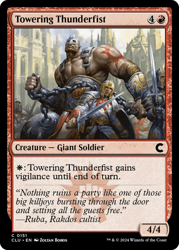 Towering Thunderfist [Ravnica: Clue Edition] | L.A. Mood Comics and Games