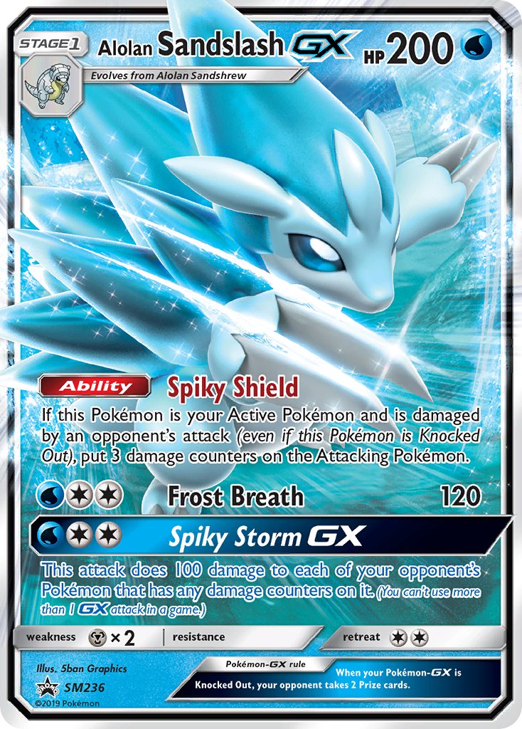 Alolan Sandslash GX (SM236) [Sun & Moon: Black Star Promos] | L.A. Mood Comics and Games