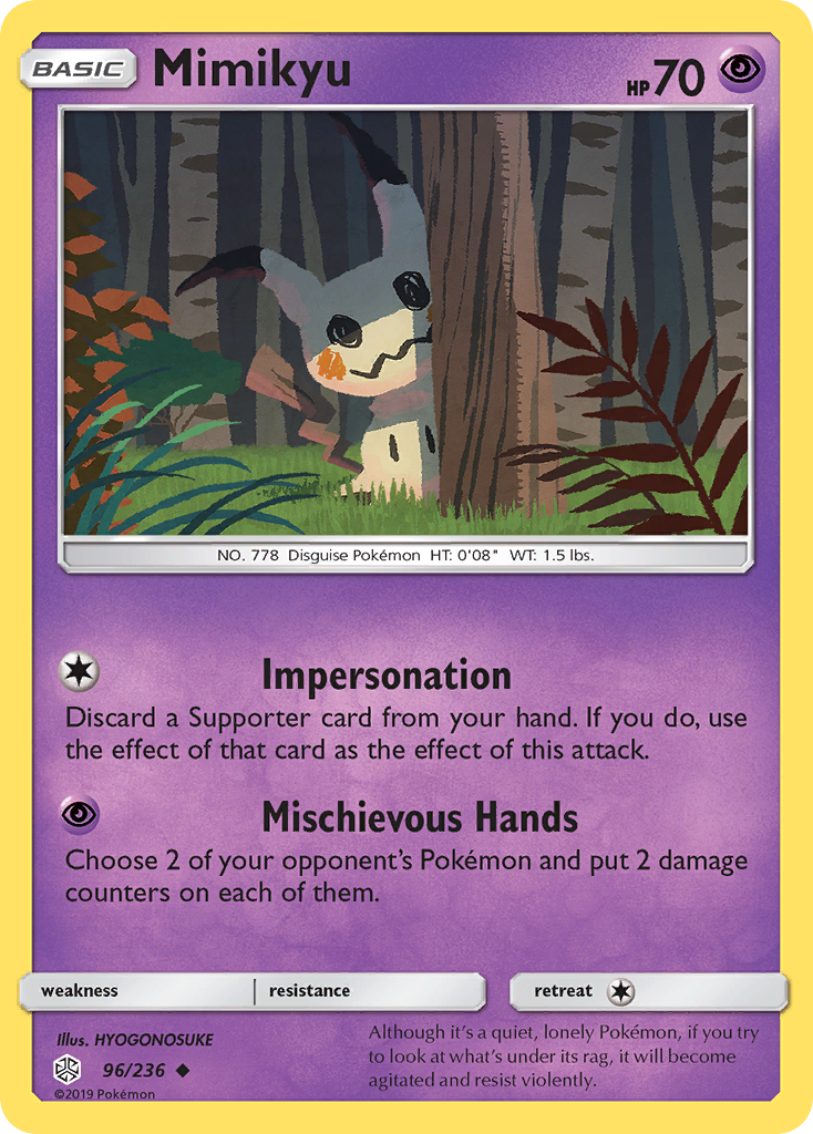 Mimikyu (96/236) [Sun & Moon: Cosmic Eclipse] | L.A. Mood Comics and Games