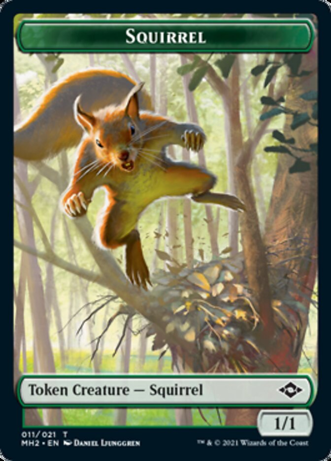Construct // Squirrel Double-Sided Token [Modern Horizons 2 Tokens] | L.A. Mood Comics and Games