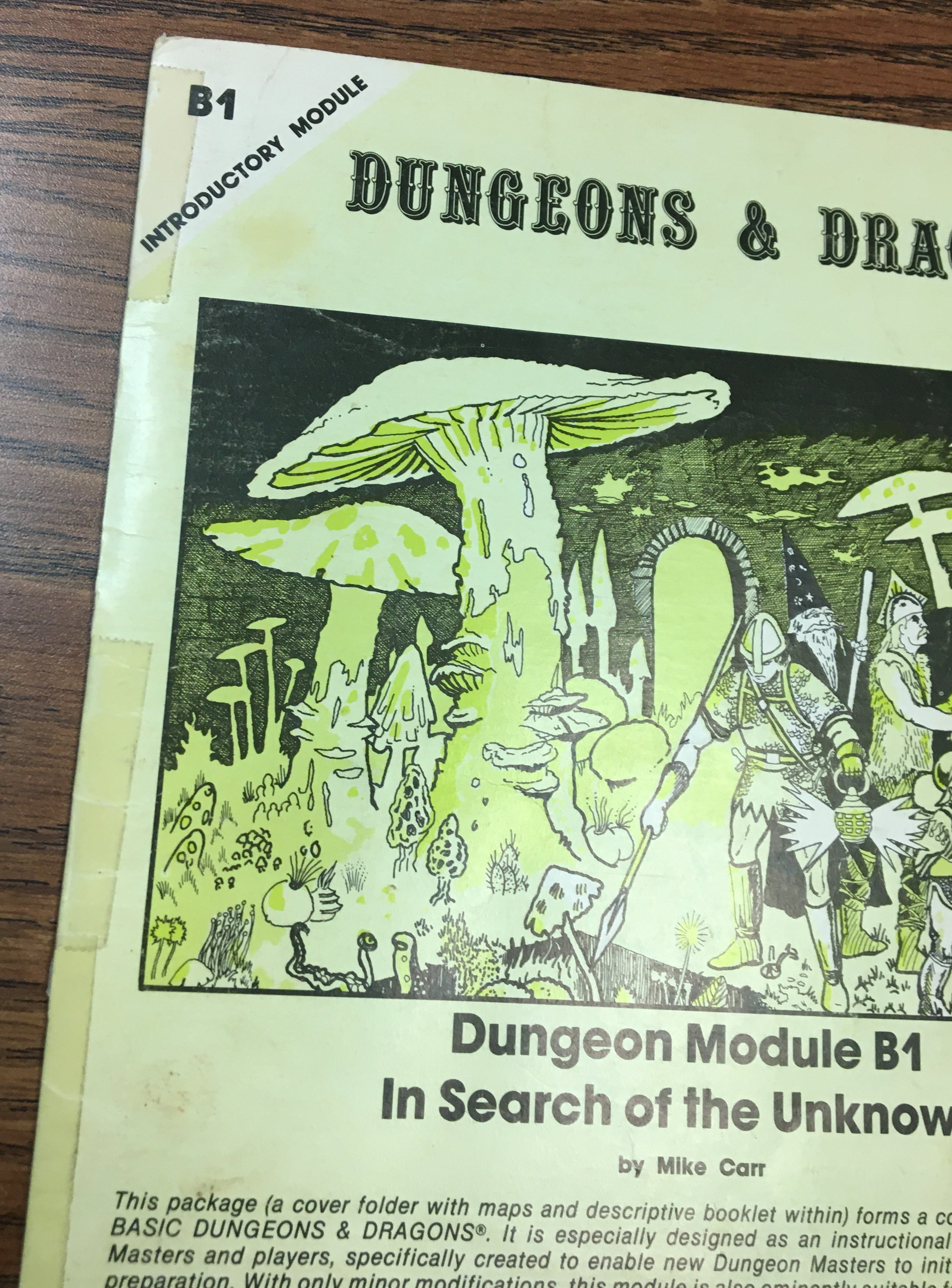 D&D B1 In Search of the Unknow 9023 Game Adventure Module TSR 1979 Vintage | L.A. Mood Comics and Games