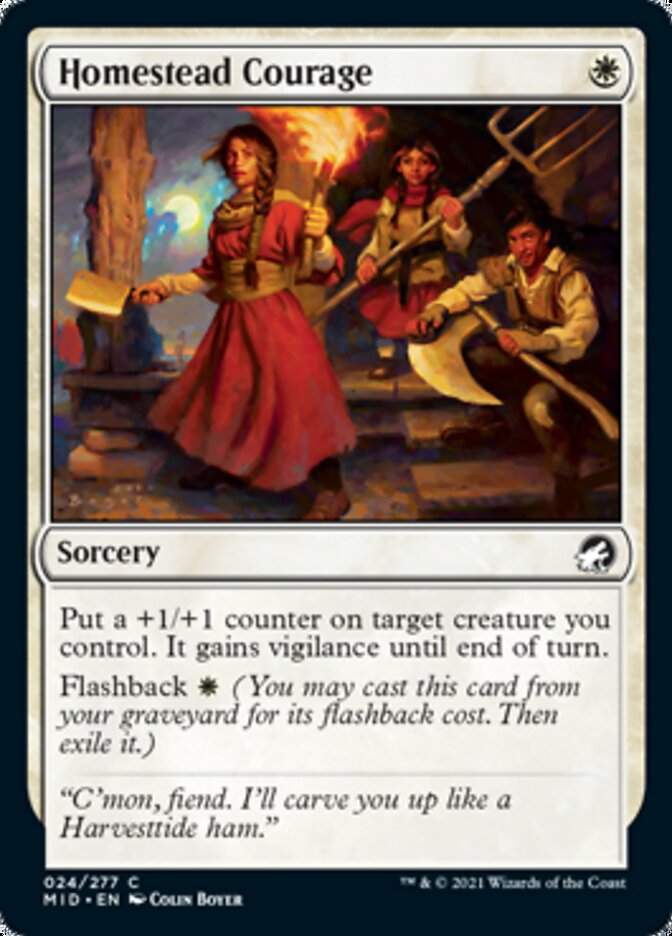 Homestead Courage [Innistrad: Midnight Hunt] | L.A. Mood Comics and Games