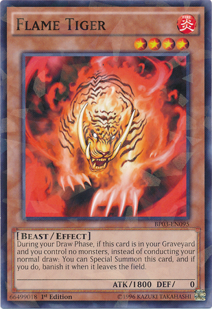 Flame Tiger [BP03-EN095] Shatterfoil Rare | L.A. Mood Comics and Games