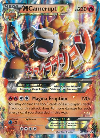 M Camerupt EX (XY198) (Jumbo Card) [XY: Black Star Promos] | L.A. Mood Comics and Games