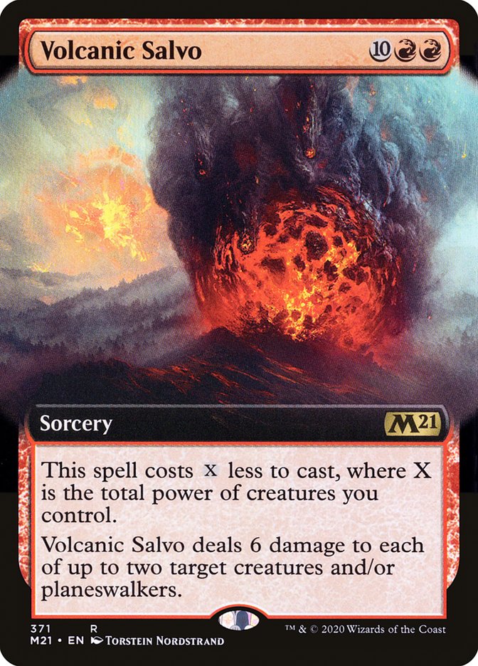 Volcanic Salvo (Extended Art) [Core Set 2021] | L.A. Mood Comics and Games