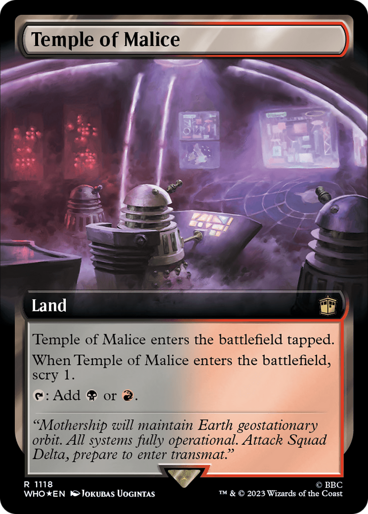 Temple of Malice (Extended Art) (Surge Foil) [Doctor Who] | L.A. Mood Comics and Games