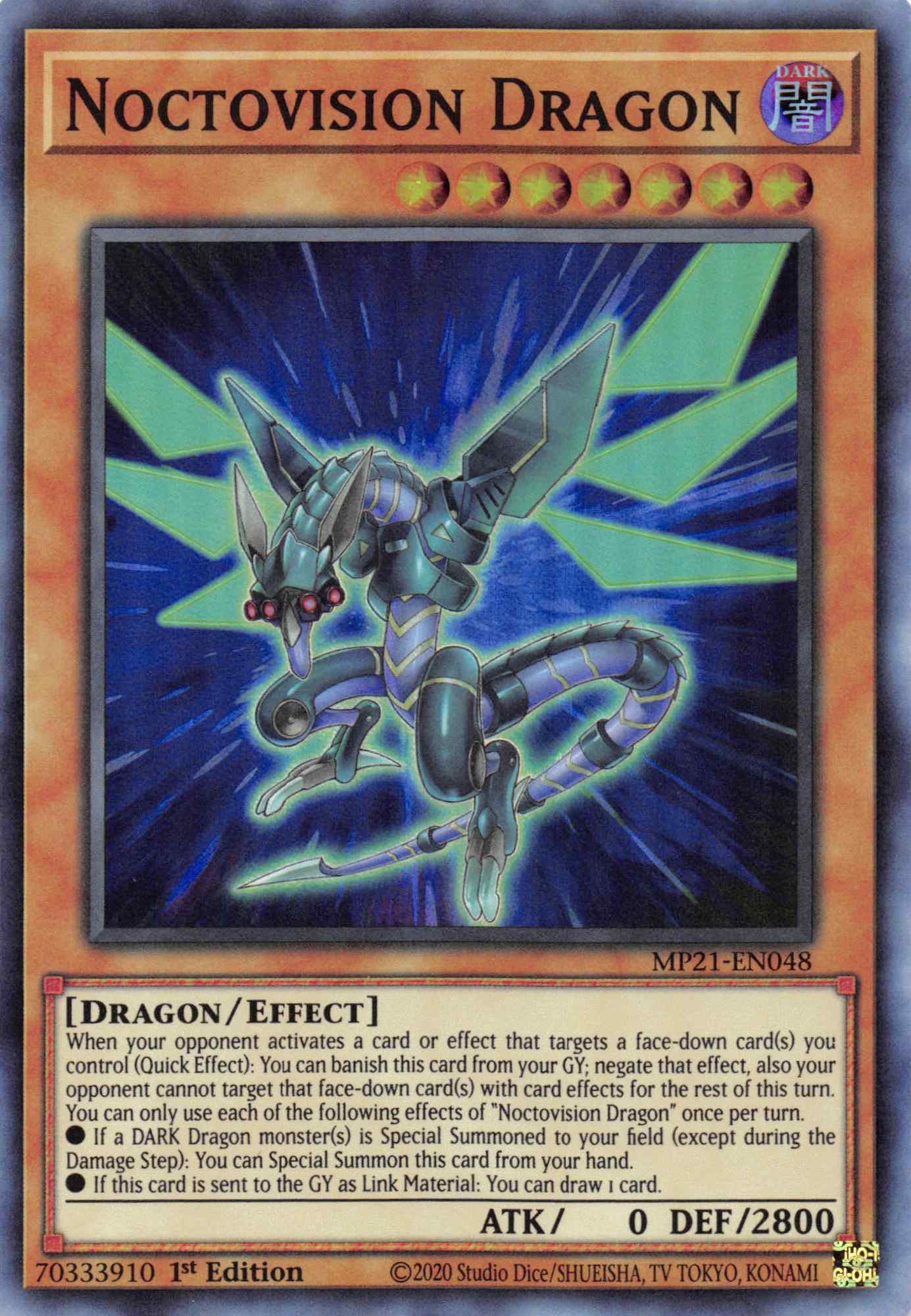 Noctovision Dragon [MP21-EN048] Super Rare | L.A. Mood Comics and Games