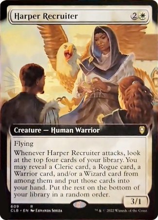 Harper Recruiter (Extended Art) [Commander Legends: Battle for Baldur's Gate] | L.A. Mood Comics and Games