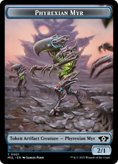 Phyrexian Myr // Knight Double-Sided Token [March of the Machine Tokens] | L.A. Mood Comics and Games