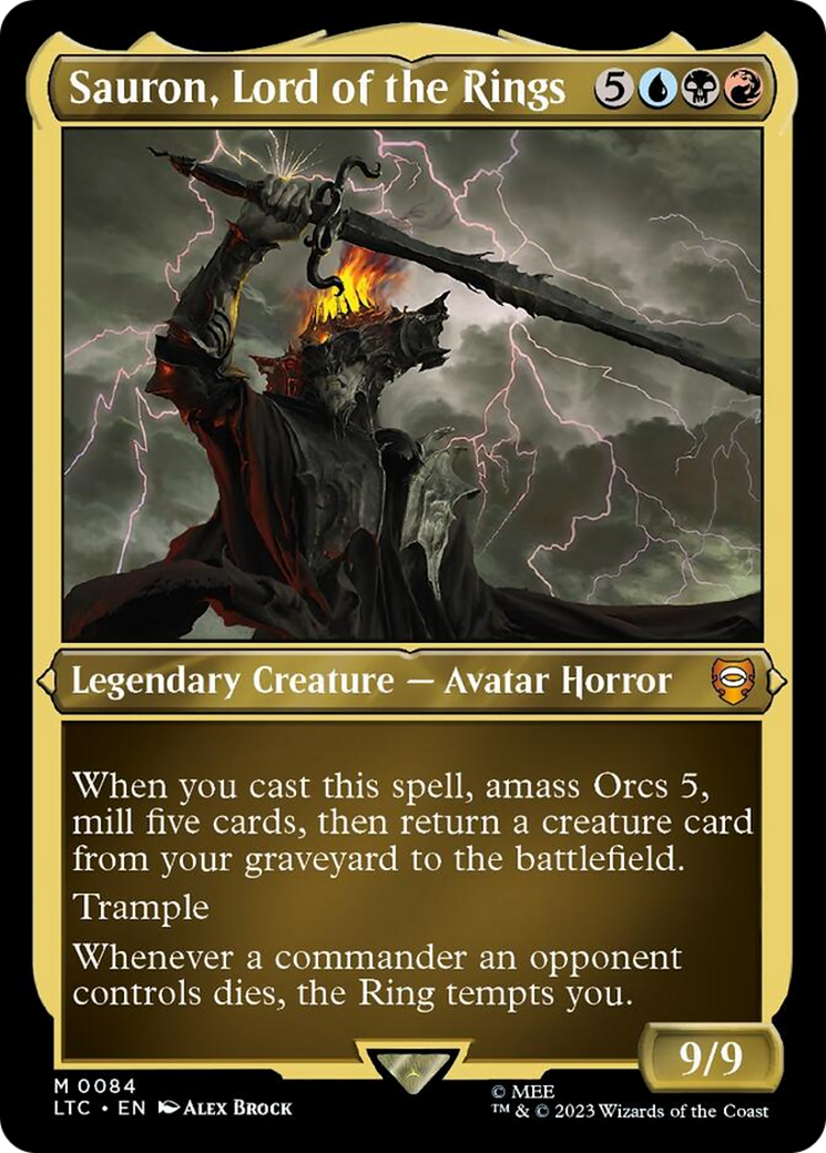 Sauron, Lord of the Rings (Display Commander) [The Lord of the Rings: Tales of Middle-Earth Commander] | L.A. Mood Comics and Games