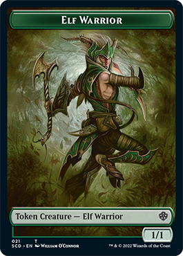 Elf Warrior // Soldier Double-Sided Token [Starter Commander Decks] | L.A. Mood Comics and Games