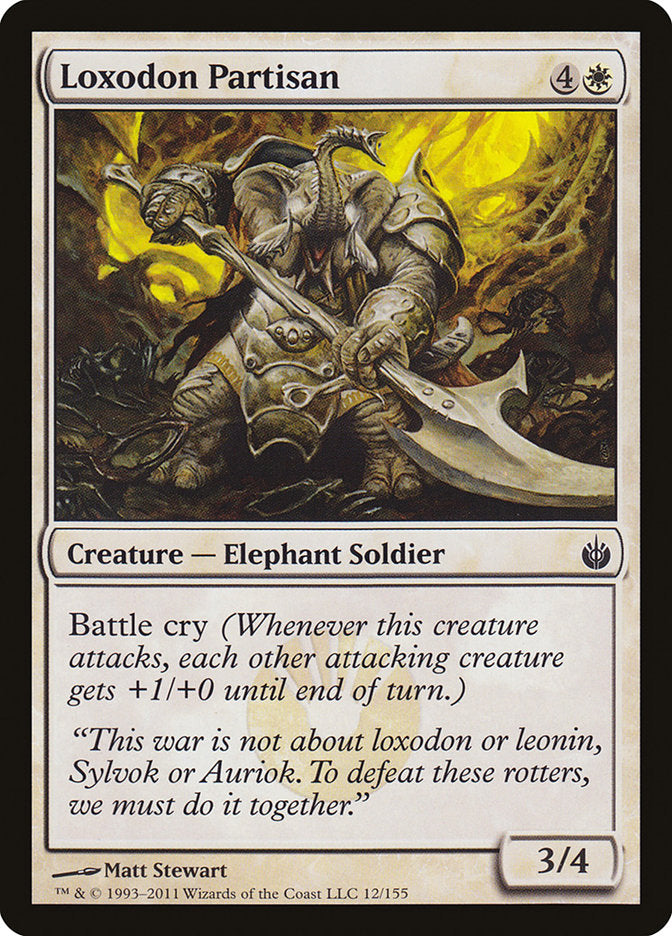 Loxodon Partisan [Mirrodin Besieged] | L.A. Mood Comics and Games