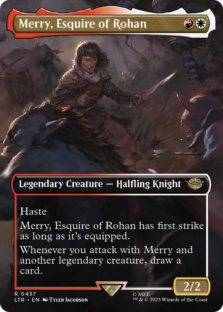 Merry, Esquire of Rohan (Borderless Alternate Art) [The Lord of the Rings: Tales of Middle-Earth] | L.A. Mood Comics and Games