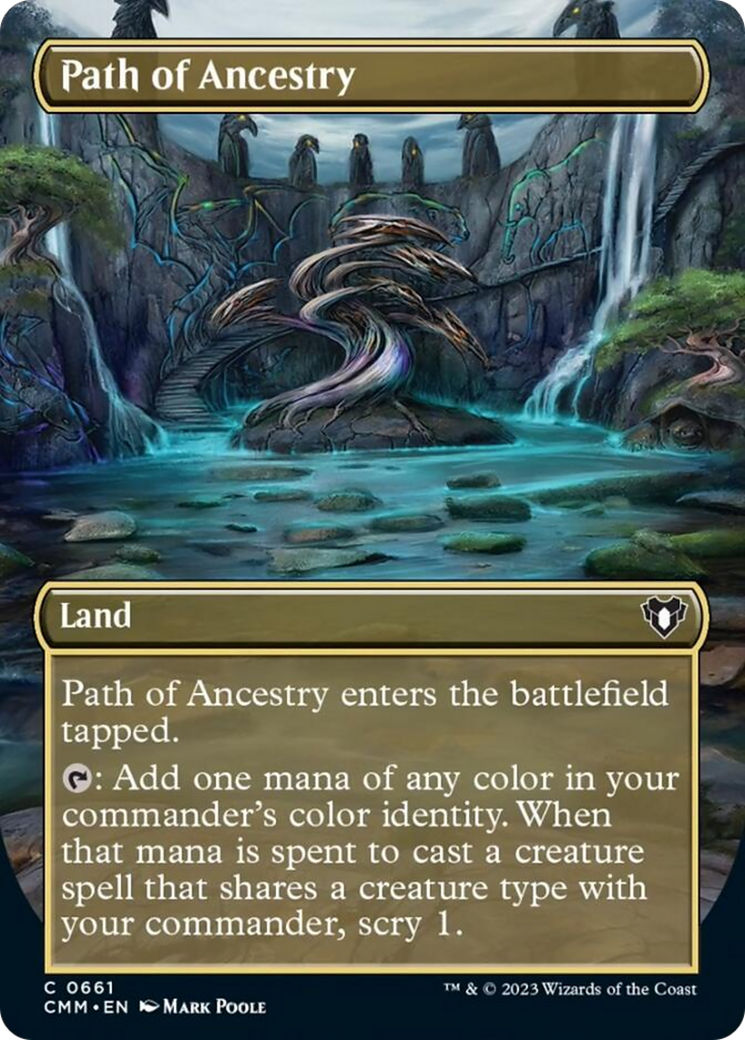 Path of Ancestry (Borderless Alternate Art) [Commander Masters] | L.A. Mood Comics and Games