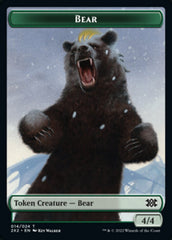 Bear // Knight Double-Sided Token [Double Masters 2022 Tokens] | L.A. Mood Comics and Games