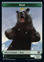 Bear // Monk Double-Sided Token [Double Masters 2022 Tokens] | L.A. Mood Comics and Games