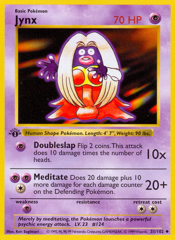 Jynx (31/102) (Shadowless) [Base Set 1st Edition] | L.A. Mood Comics and Games