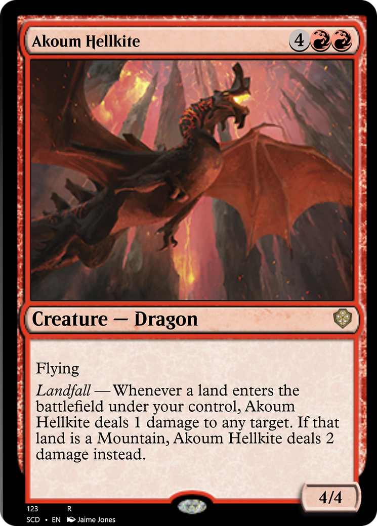 Akoum Hellkite [Starter Commander Decks] | L.A. Mood Comics and Games