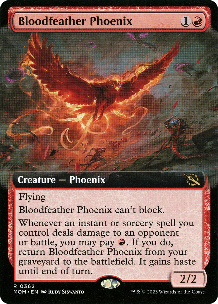 Bloodfeather Phoenix (Extended Art) [March of the Machine] | L.A. Mood Comics and Games