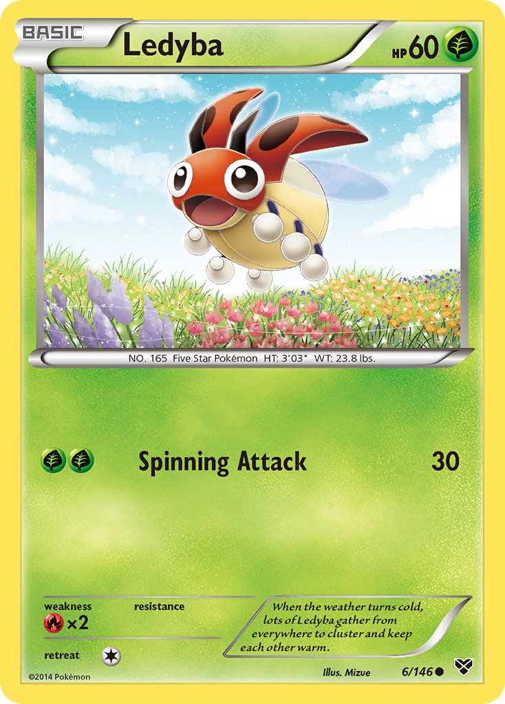 Ledyba (6/146) [XY: Base Set] | L.A. Mood Comics and Games