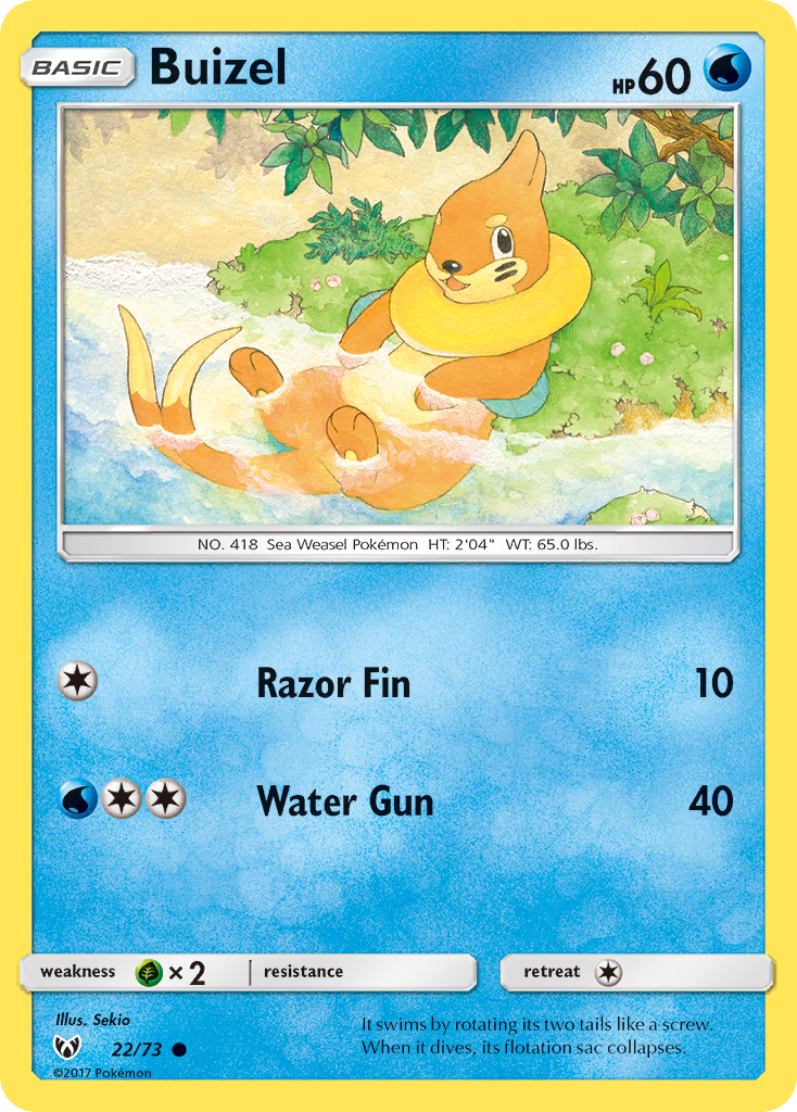 Buizel (22/73) [Sun & Moon: Shining Legends] | L.A. Mood Comics and Games