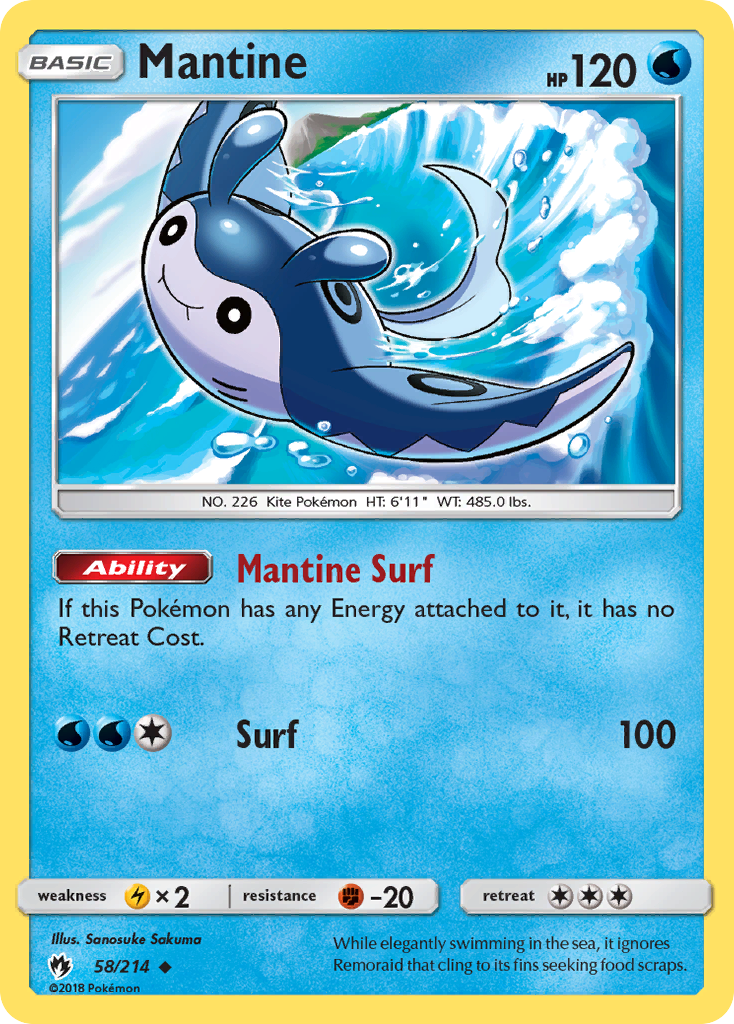 Mantine (58/214) [Sun & Moon: Lost Thunder] | L.A. Mood Comics and Games