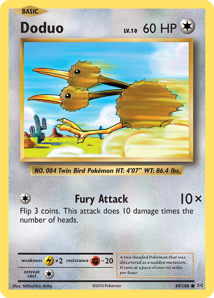 Doduo (69/108) [XY: Evolutions] | L.A. Mood Comics and Games