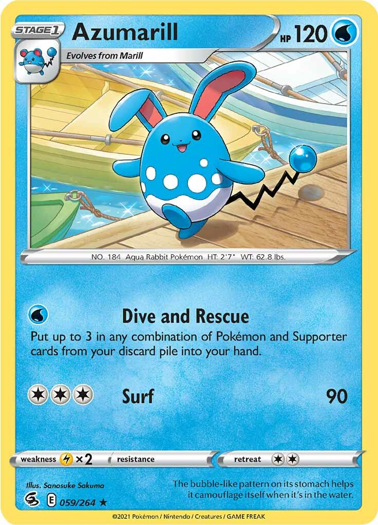 Azumarill (059/264) [Sword & Shield: Fusion Strike] | L.A. Mood Comics and Games