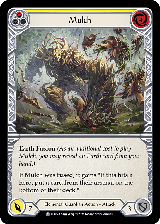 Mulch (Yellow) [ELE020] (Tales of Aria)  1st Edition Rainbow Foil | L.A. Mood Comics and Games