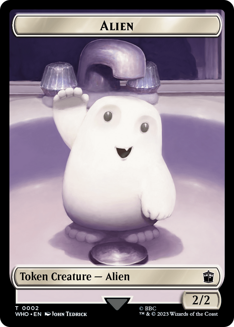 Alien // Alien Salamander Double-Sided Token [Doctor Who Tokens] | L.A. Mood Comics and Games