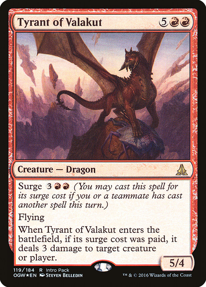 Tyrant of Valakut (Intro Pack) [Oath of the Gatewatch Promos] | L.A. Mood Comics and Games