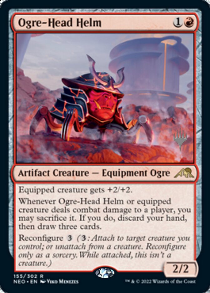 Ogre-Head Helm (Promo Pack) [Kamigawa: Neon Dynasty Promos] | L.A. Mood Comics and Games
