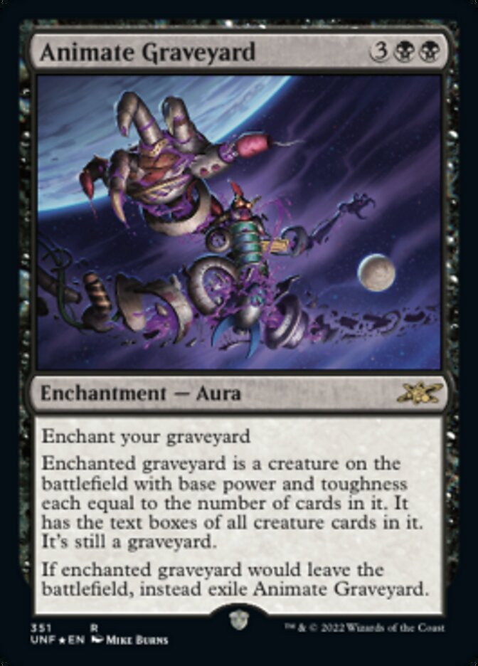 Animate Graveyard (Galaxy Foil) [Unfinity] | L.A. Mood Comics and Games