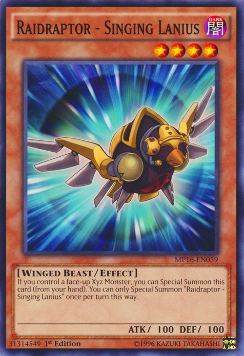Raidraptor - Singing Lanius [MP16-EN059] Common | L.A. Mood Comics and Games