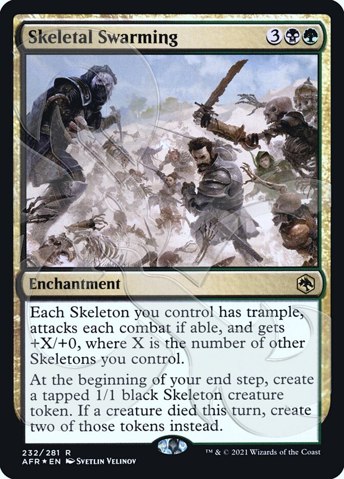 Skeletal Swarming (Ampersand Promo) [Dungeons & Dragons: Adventures in the Forgotten Realms Promos] | L.A. Mood Comics and Games
