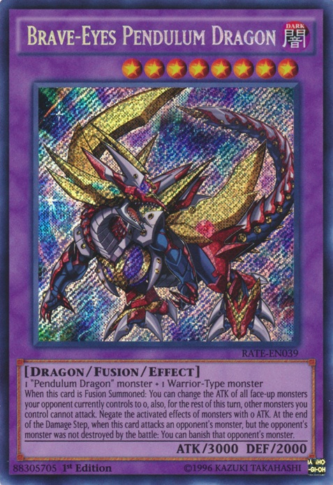 Brave-Eyes Pendulum Dragon [RATE-EN039] Secret Rare | L.A. Mood Comics and Games