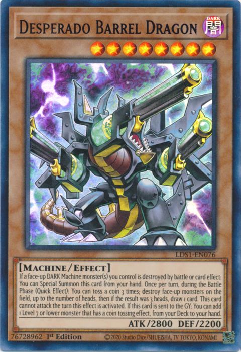 Desperado Barrel Dragon (Blue) [LDS1-EN076] Ultra Rare | L.A. Mood Comics and Games