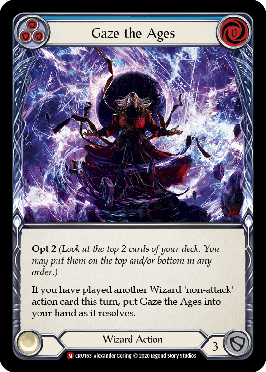 Gaze the Ages [CRU163] (Crucible of War)  1st Edition Rainbow Foil | L.A. Mood Comics and Games