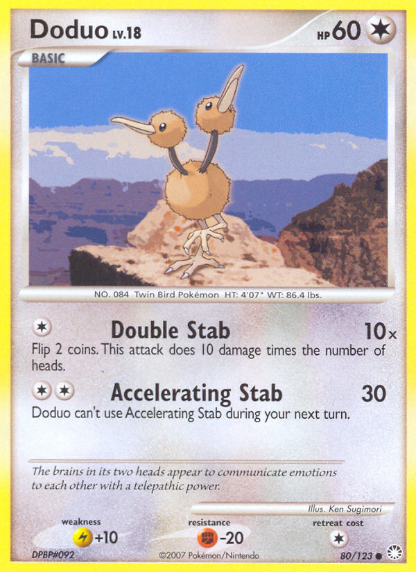 Doduo (80/123) [Diamond & Pearl: Mysterious Treasures] | L.A. Mood Comics and Games