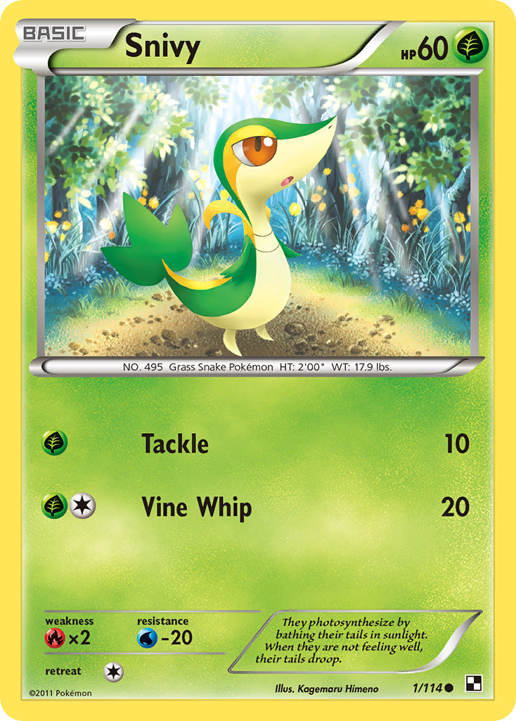 Snivy (1/114) [Black & White: Base Set] | L.A. Mood Comics and Games