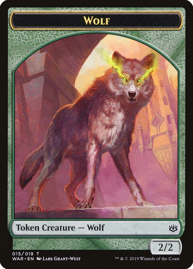 Wolf Token [War of the Spark Tokens] | L.A. Mood Comics and Games