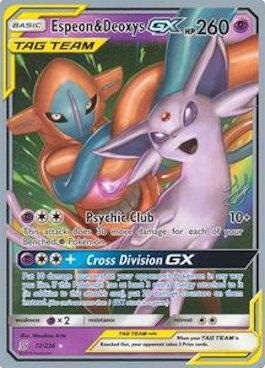 Espeon & Deoxys GX (72/236) (Perfection - Henry Brand) [World Championships 2019] | L.A. Mood Comics and Games