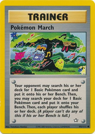 Pokemon March (102/111) [Neo Genesis Unlimited] | L.A. Mood Comics and Games