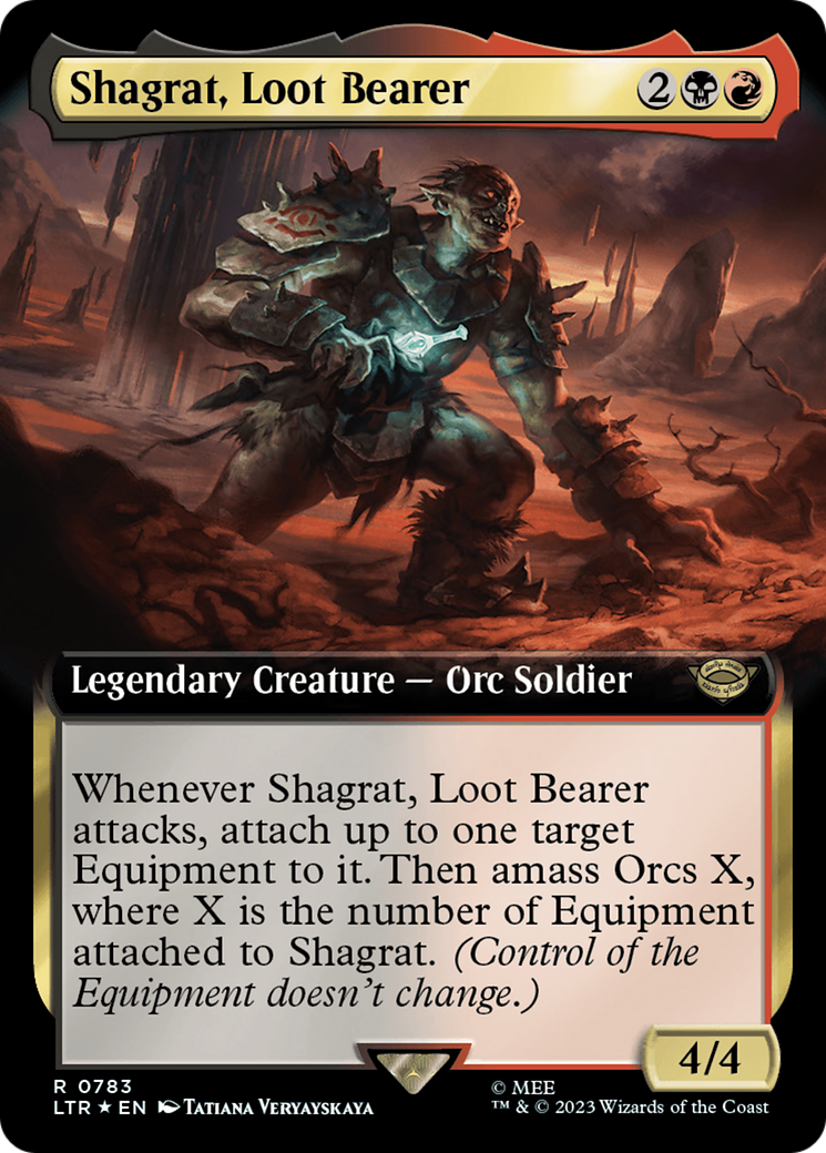 Shagrat, Loot Bearer (Extended Art) (Surge Foil) [The Lord of the Rings: Tales of Middle-Earth] | L.A. Mood Comics and Games