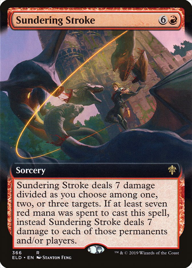 Sundering Stroke (Extended Art) [Throne of Eldraine] | L.A. Mood Comics and Games