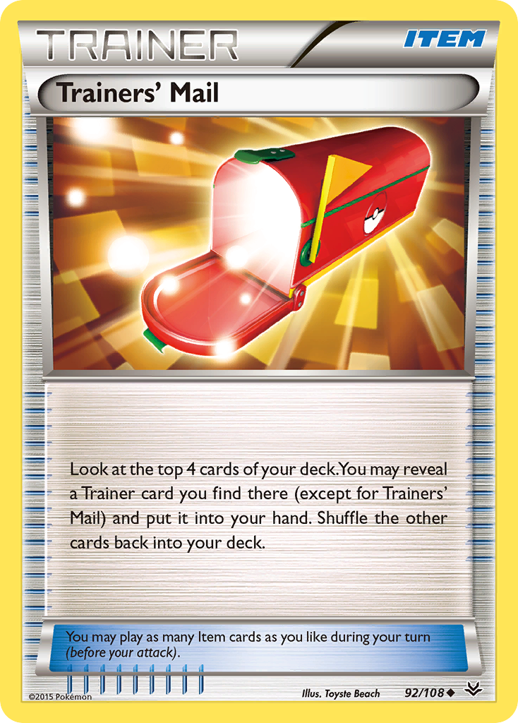 Trainers' Mail (92/108) [XY: Roaring Skies] | L.A. Mood Comics and Games