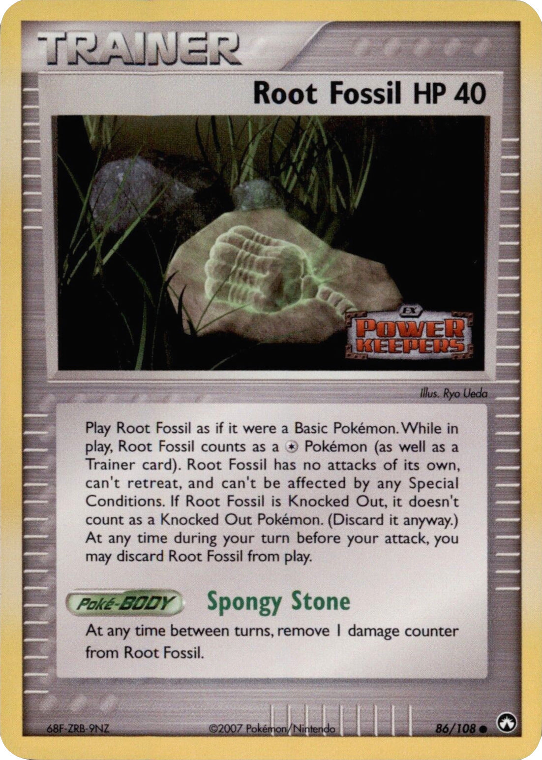 Root Fossil (86/108) (Stamped) [EX: Power Keepers] | L.A. Mood Comics and Games